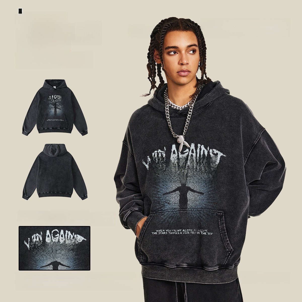 Hooded Velvet Thickened Hoodie