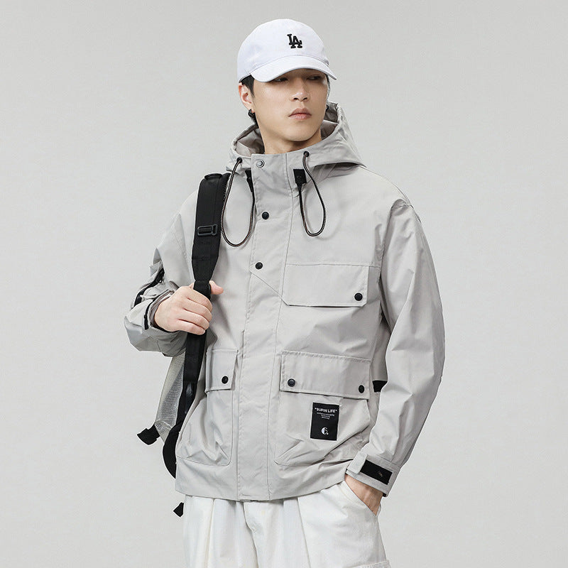 Hooded waterproof jacket