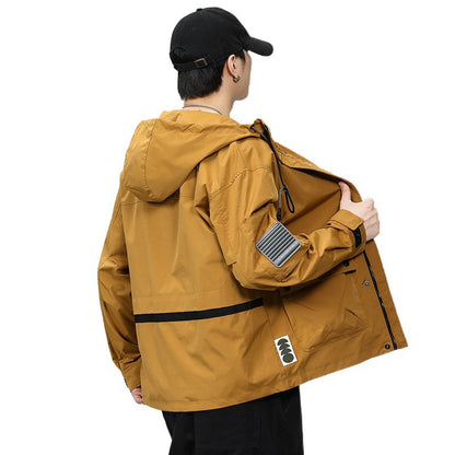 Hooded waterproof jacket