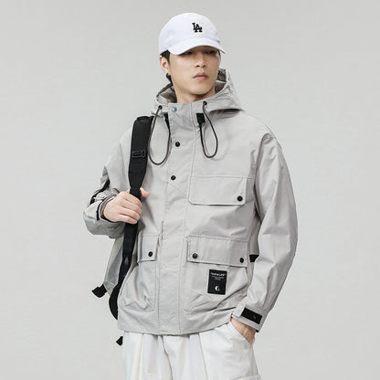 Hooded waterproof jacket