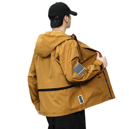 Hooded waterproof jacket