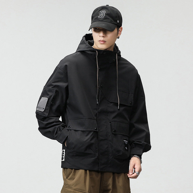 Hooded waterproof jacket