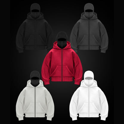 Hooded zipper hoodie jacket