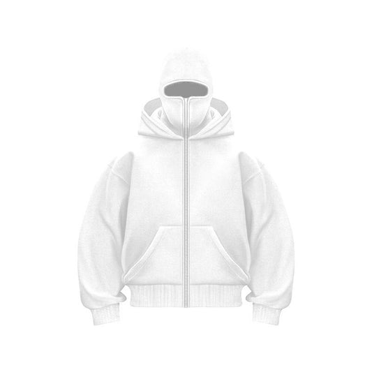 Hooded zipper hoodie jacket