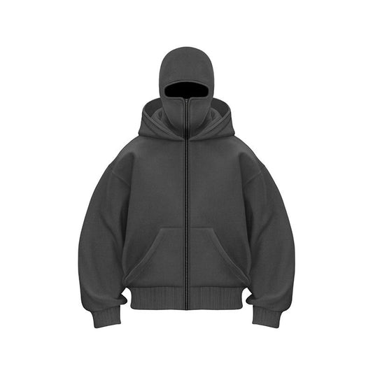 Hooded zipper hoodie jacket