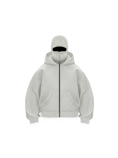 Hooded zipper hoodie jacket