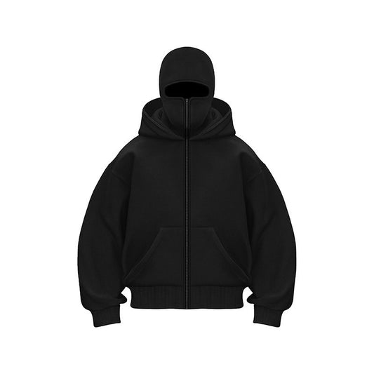 Hooded zipper hoodie jacket