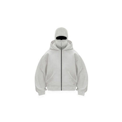 Hooded zipper hoodie jacket