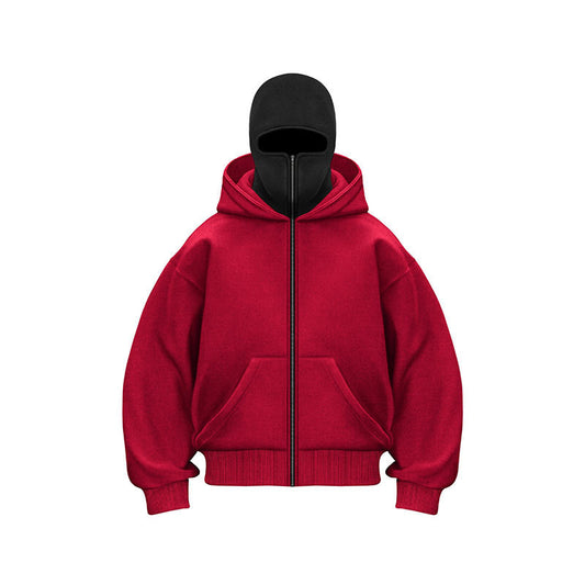 Hooded zipper hoodie jacket