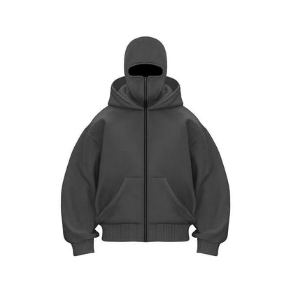 Hooded zipper hoodie jacket