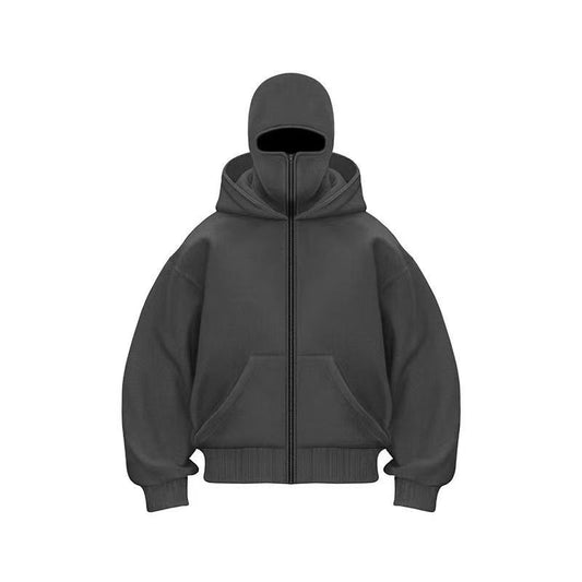 Hooded zipper hoodie jacket