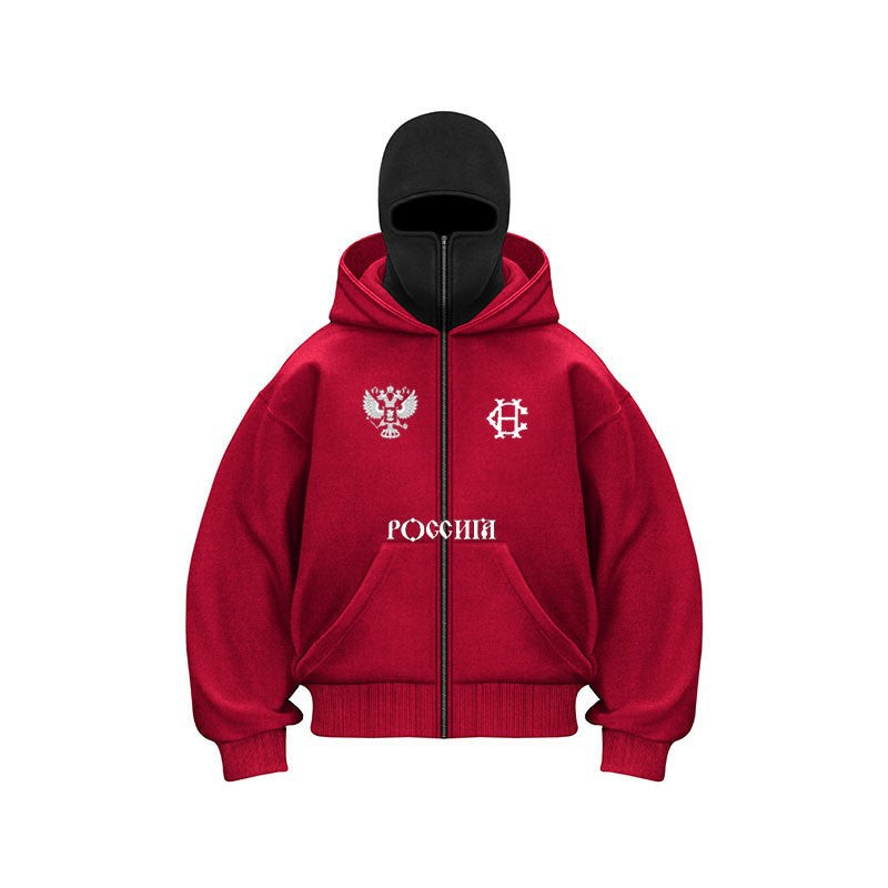 Hooded zipper hoodie jacket