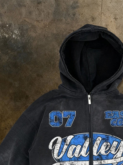 Hooded Zipper Sweatshirt