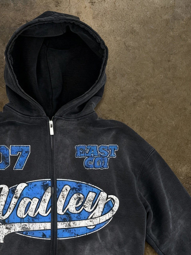 Hooded Zipper Sweatshirt
