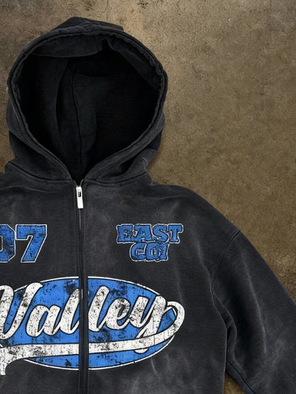 Hooded Zipper Sweatshirt
