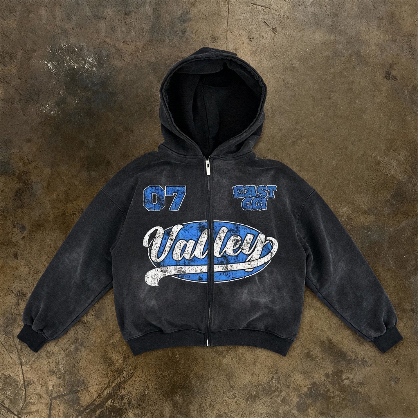 Hooded Zipper Sweatshirt