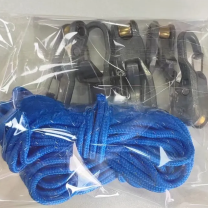 Hook rope fastening tool