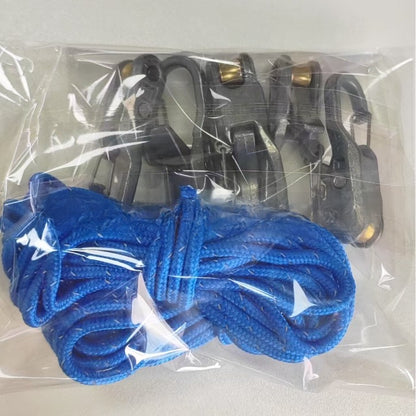 Hook rope fastening tool