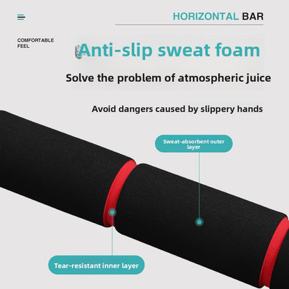 Horizontal bar on the indoor door without holes