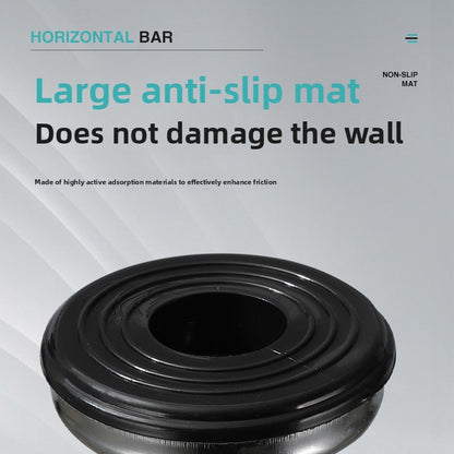 Horizontal bar on the indoor door without holes