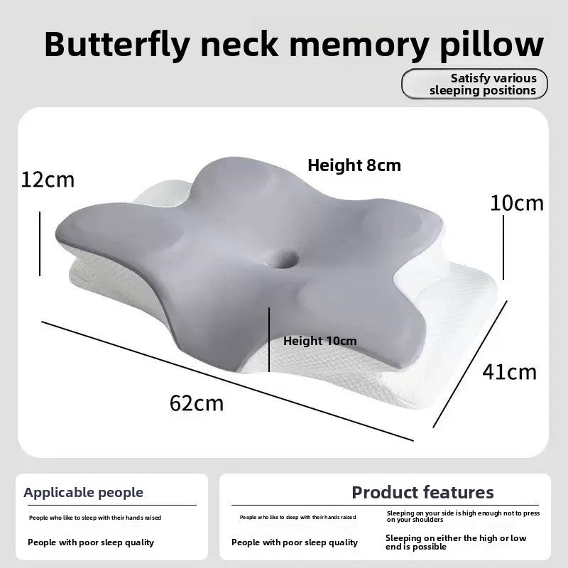 Horn Shaped Memory Foam Cervical Pillow