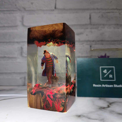 Horror Character Epoxy Resin Desktop Lamp
