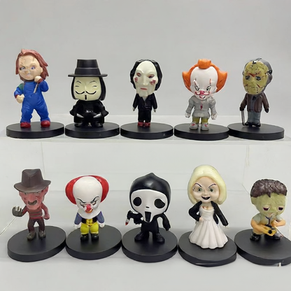 Horror Movie Character PVC Figurines Halloween Decoration