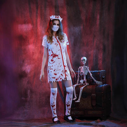 Horror Nurse Doctor Couple Costume