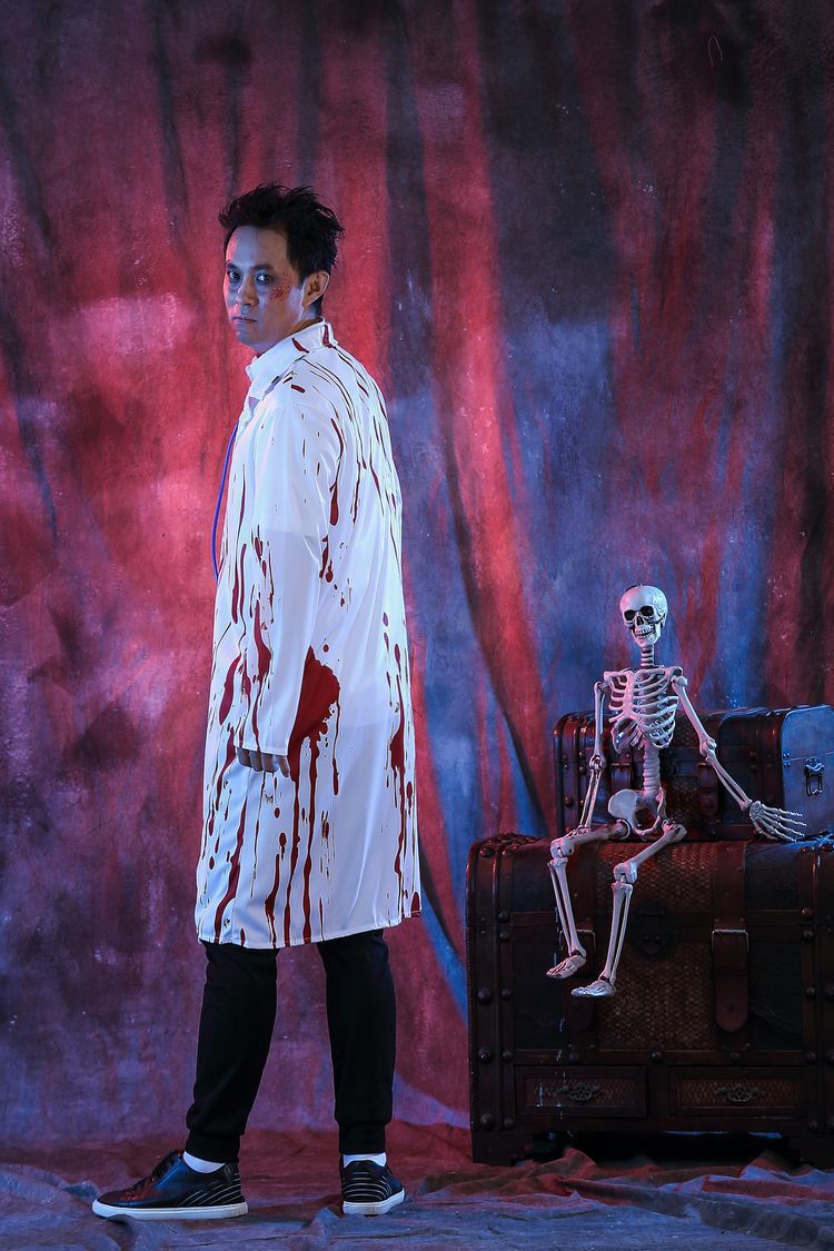 Horror Nurse Doctor Couple Costume