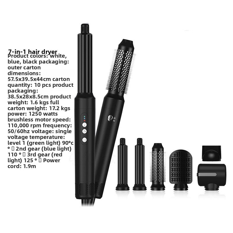 Hot air curling hair dryer