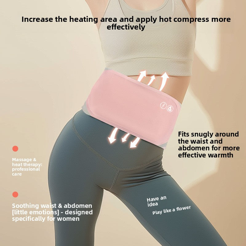 Hot compress massage device