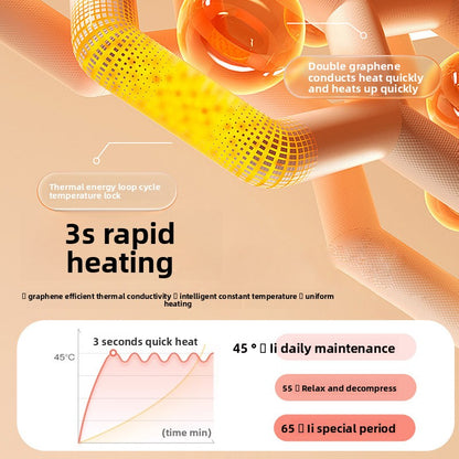 Hot compress massage device