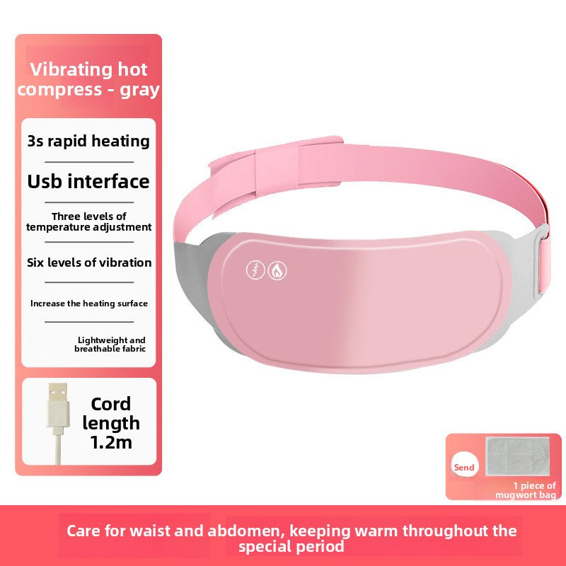 Hot compress massage device