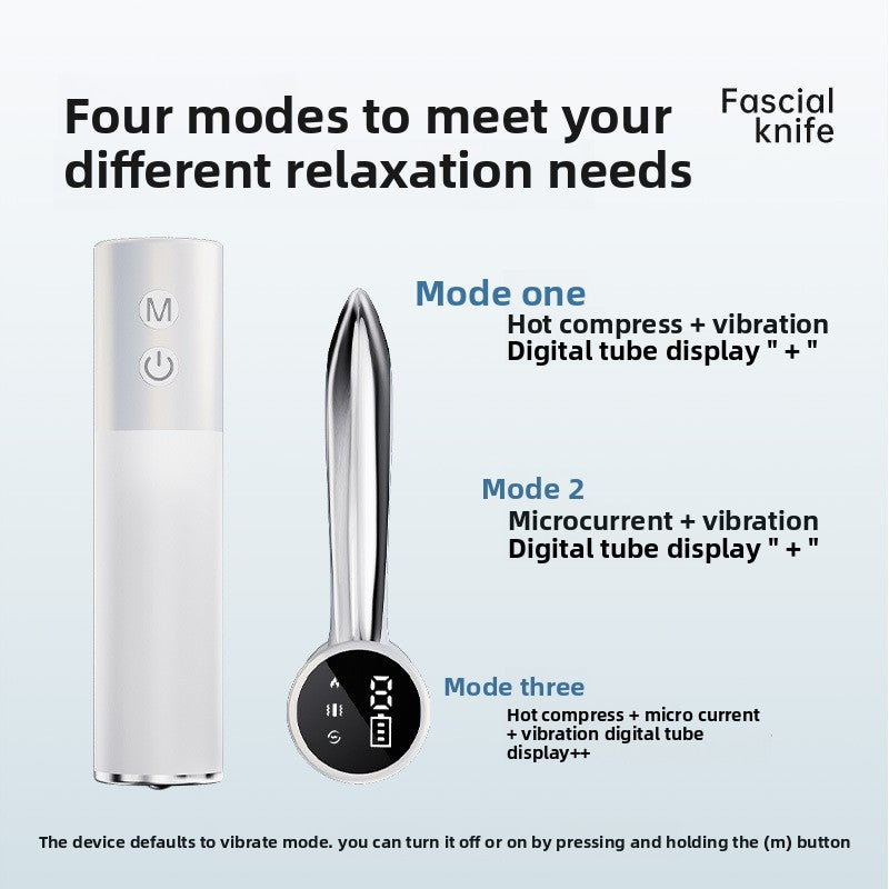 Hot compress vibration massage device