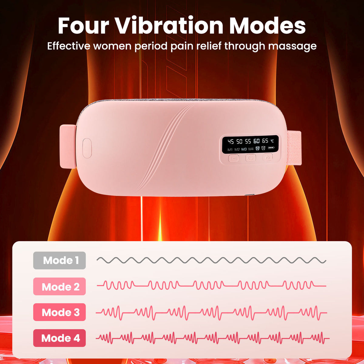 Hot compress warm palace heating belt