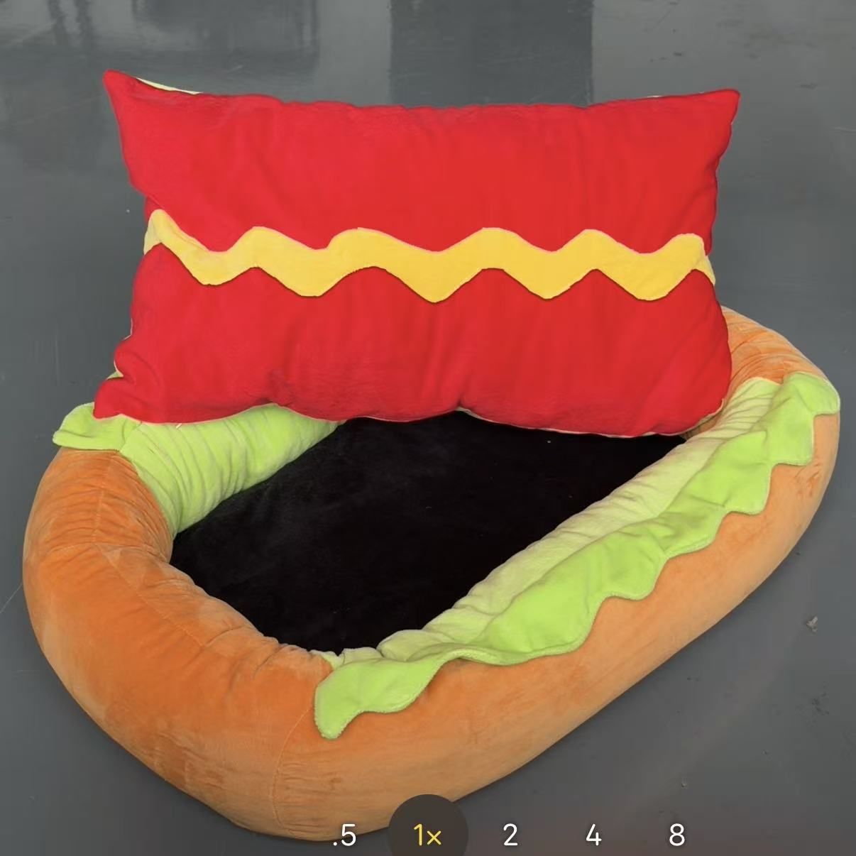 Hot Dog Shaped Pet Bed