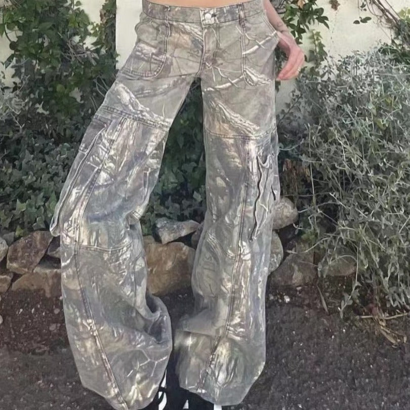 Hot girl camouflage pants