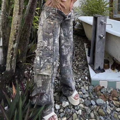 Hot girl camouflage pants