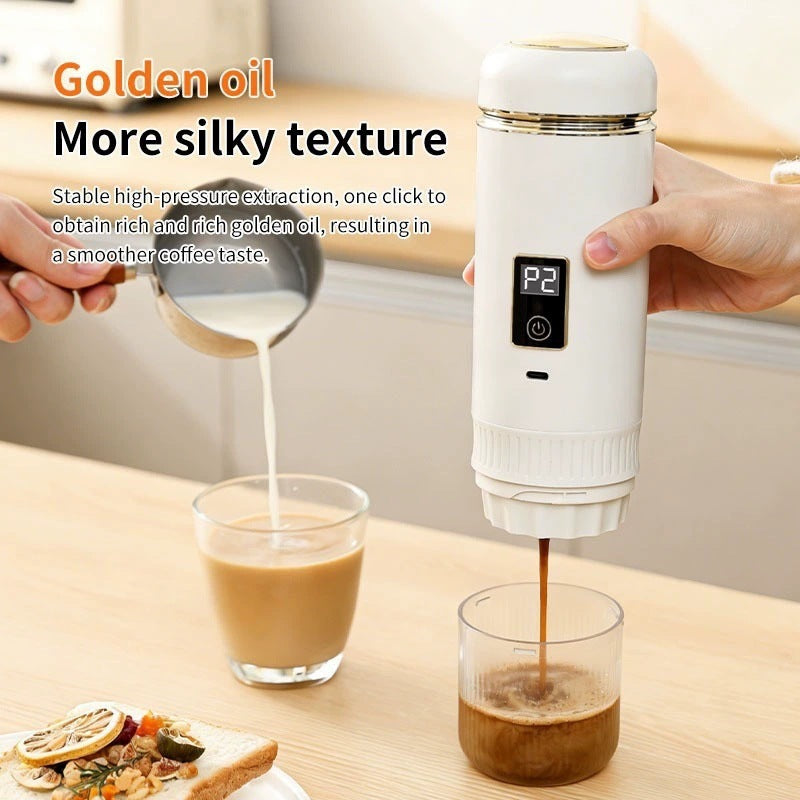 Hot water pump press coffee machine