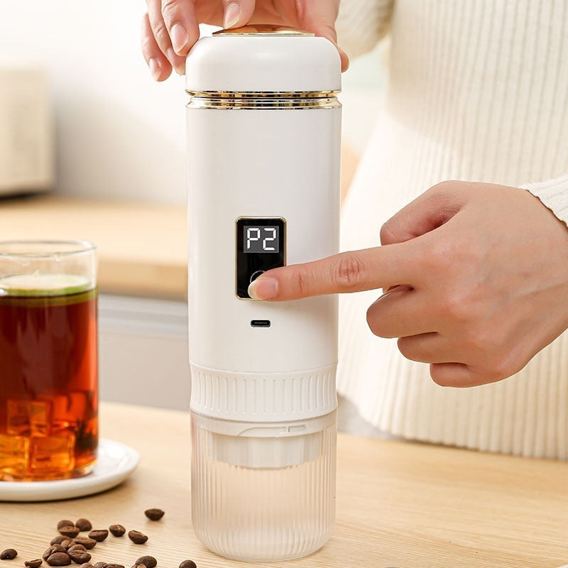 Hot water pump press coffee machine