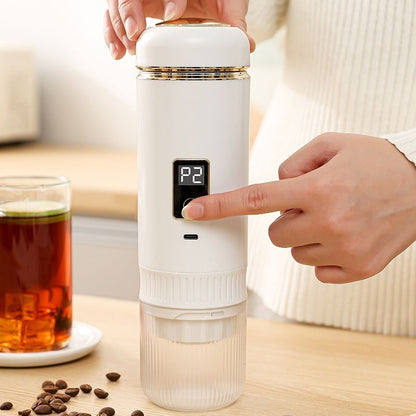 Hot water pump press coffee machine