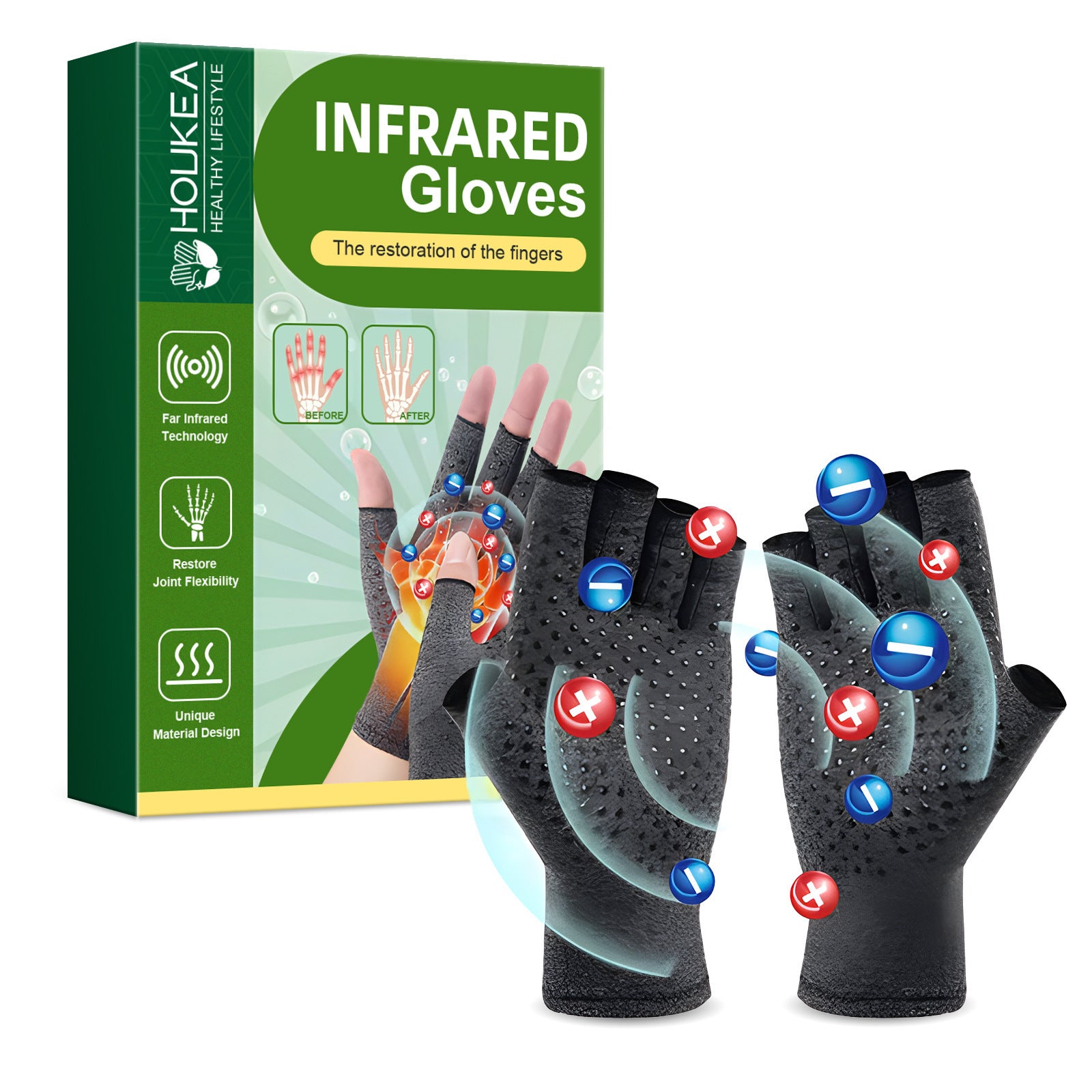 Houkea Joint Care Gloves Thumb Finger Joint Care Gloves