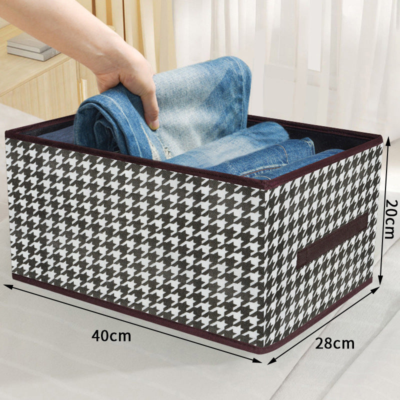 Houndstooth Foldable Storage Box
