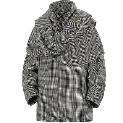 Houndstooth Woolen Jacket