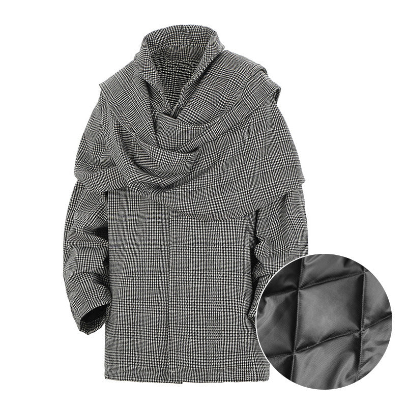 Houndstooth Woolen Jacket