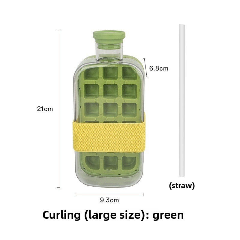 Household 2-in-1 Ice Maker Water Bottle