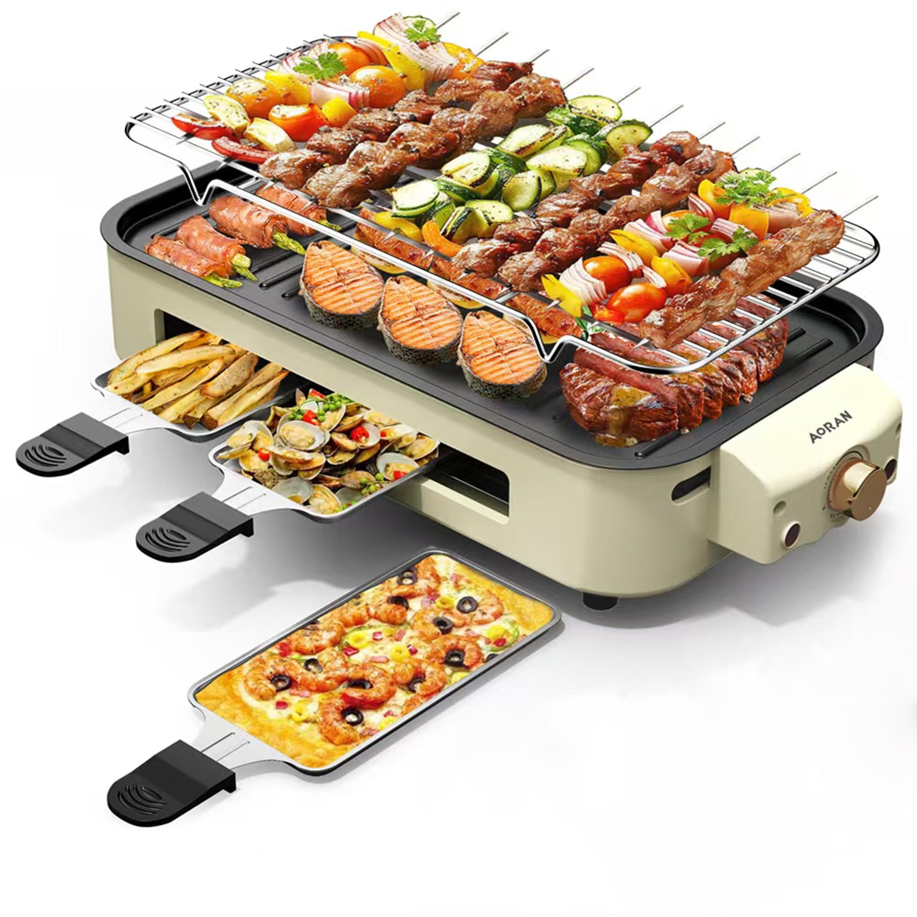 Household barbecue tray