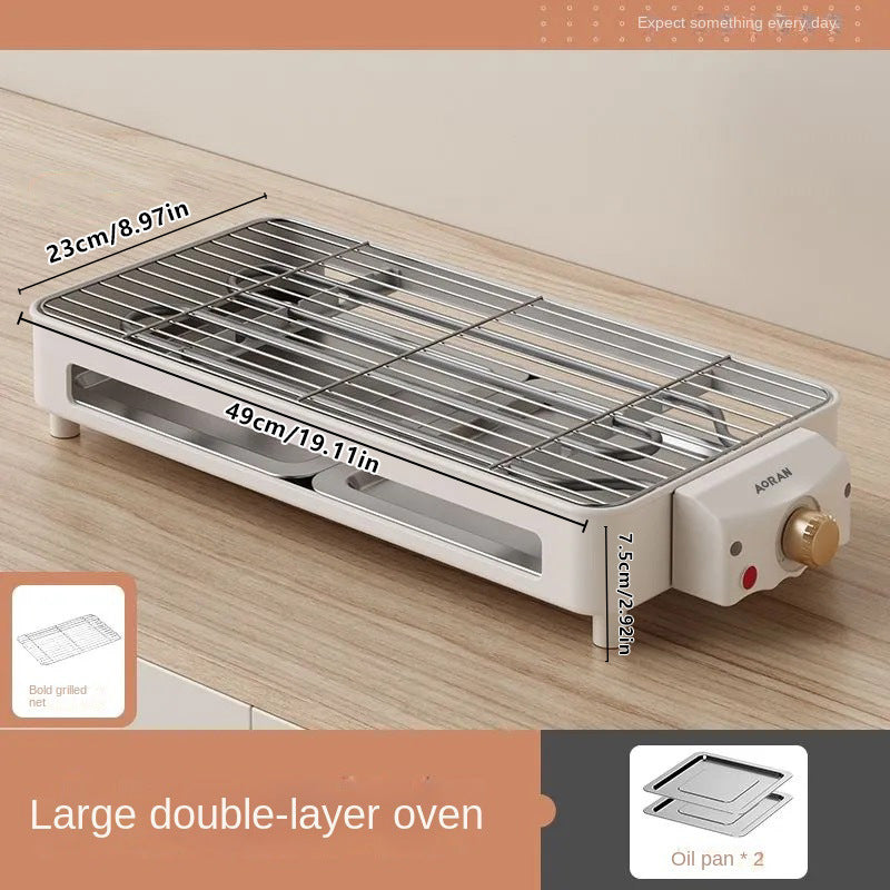 Household barbecue tray