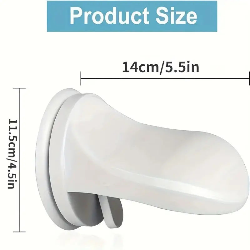 Household bathroom suction cup footrest
