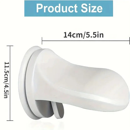 Household bathroom suction cup footrest